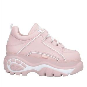 *NIB* Buffalo London Platform Sneakers, Pink, Size 8
